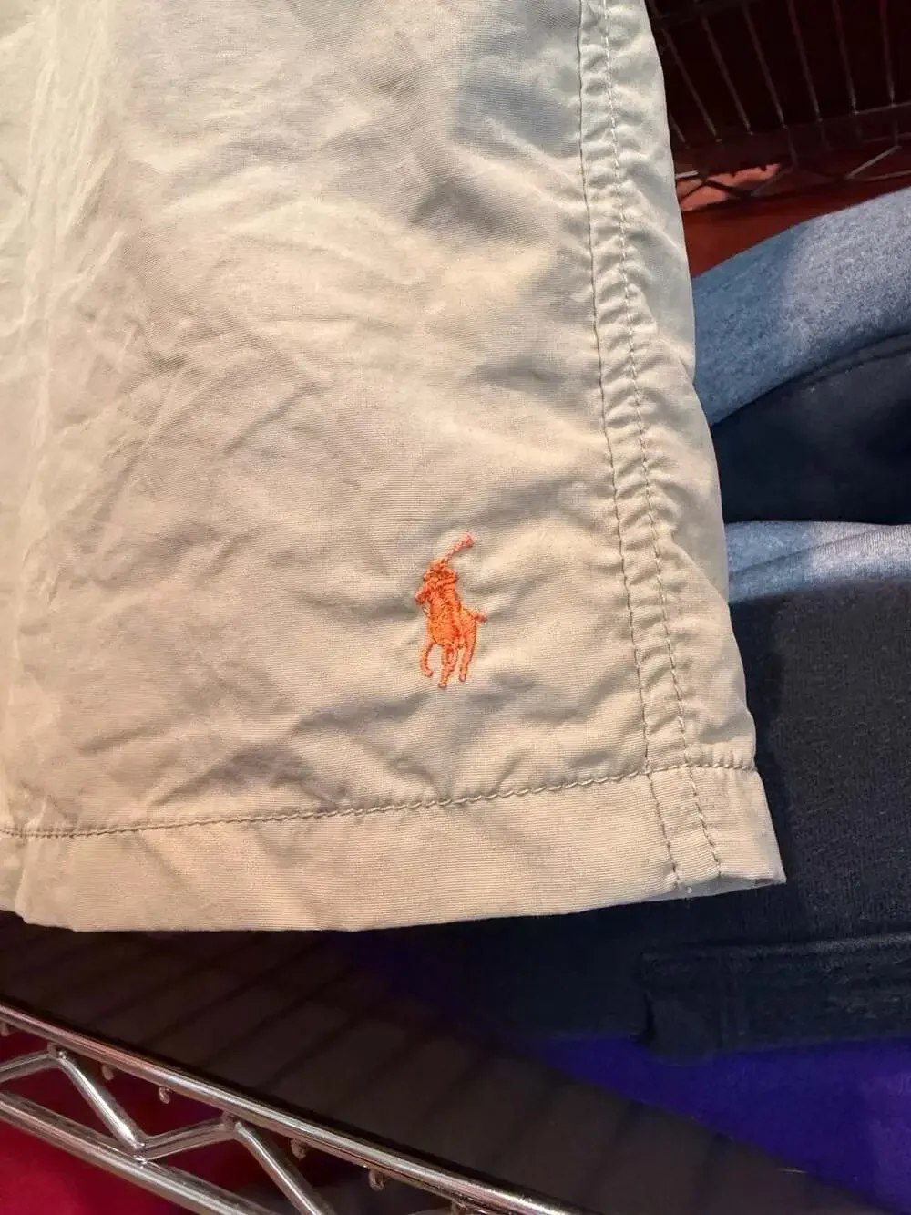 Vintage Polo Ralph Lauren Shorts Size XL Beige Swim Trunks